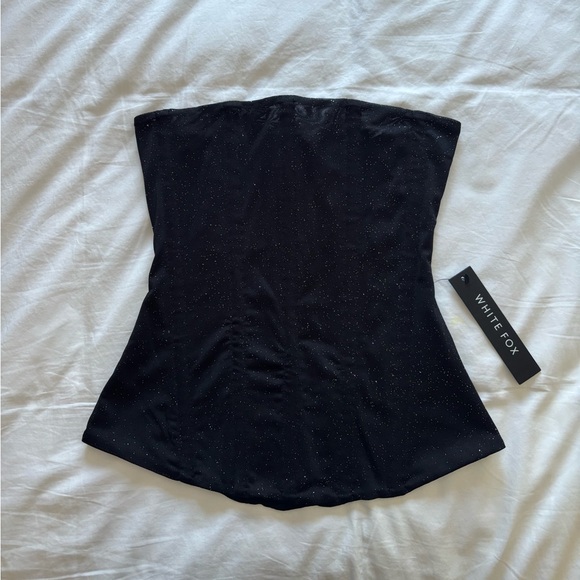 Glitter black corset top - Picture 2 of 3